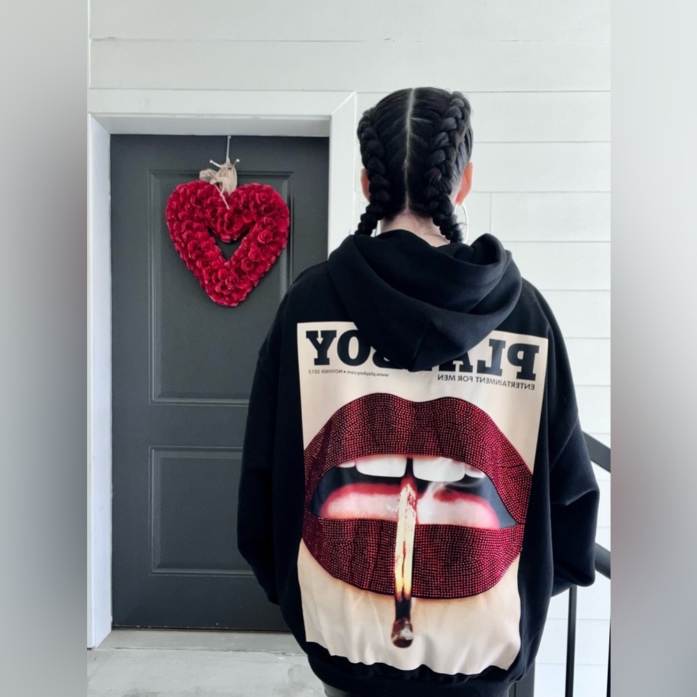 Playboy hoodie dark feminine